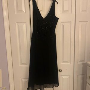 Black cocktail dress Womens 16 sparkly top